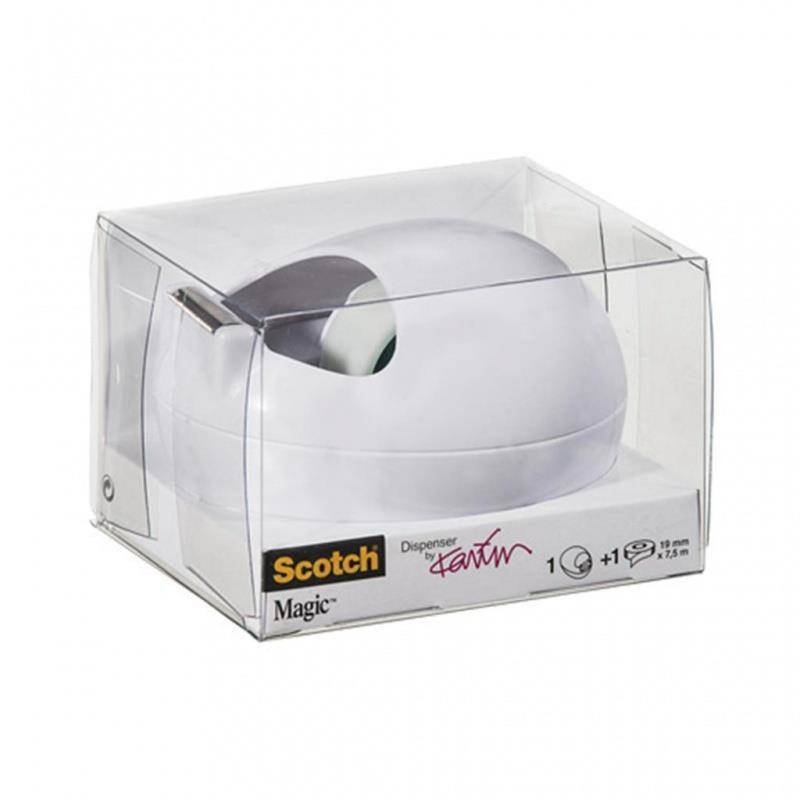 PODAJNIK DO TAŚMY 19MM 3M SCOTCH® MAGIC™ C36-W-EU BIAŁY + TAŚMA