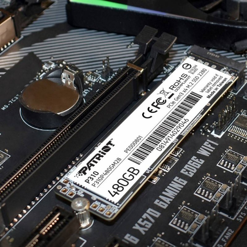 PATRIOT DYSK SSD P310 480GB M.2 2280 1700/1500 PCIE NVME GEN3 X 4