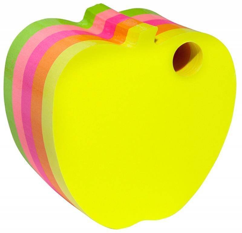 KARTECZKI SAMOPRZYLEPNE JABŁKO DONAU NEON*5 400KART