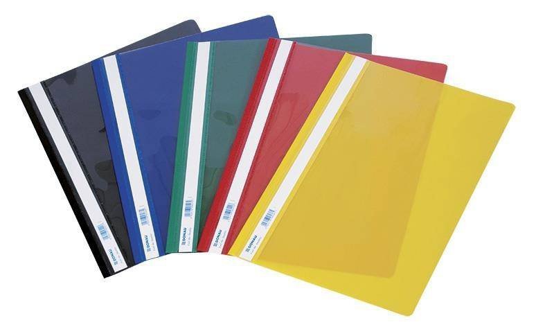 SKOROSZYT PLASTIKOWY A4 DONAU TWARDY CZERWONY PVC 150/160MIKR