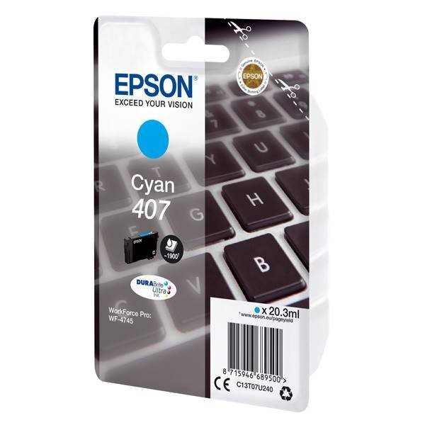EPSON ORYGINALNY INK / TUSZ C13T07U240, CYAN, 1900S, 20.3ML, EPSON WF-4745
