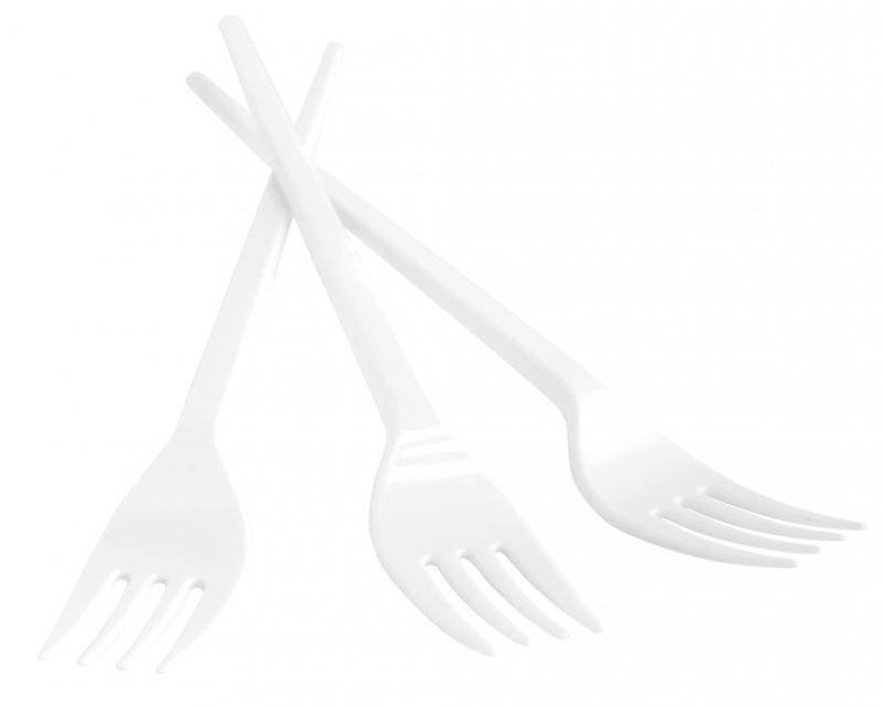 WIDELEC JEDNORAZOWY 17CM OFFICE PRODUCTS BIAŁY PLASTIK 100SZT