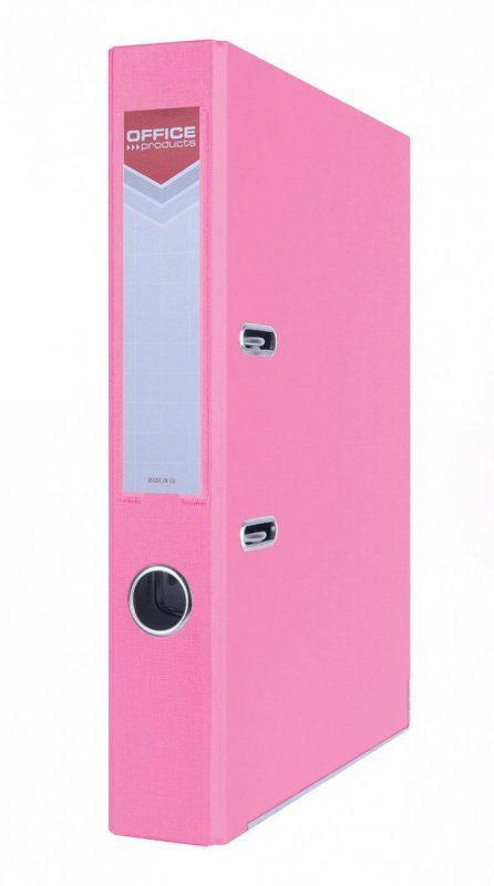 SEGREGATOR A4 PP OFFICE PRODUCTS OFFICER Z SZYNĄ 55MM RÓŻOWY