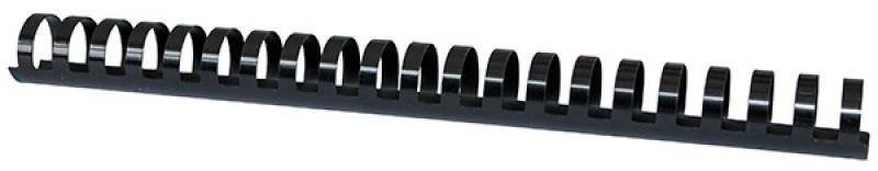 GRZBIET PLASTIKOWY 25MM (240 KARTEK) OFFICE PRODUCTS CZARNY 50 SZT.