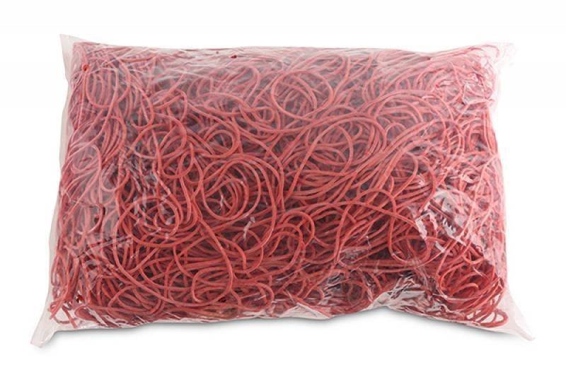 GUMKI RECEPTURKI OFFICE PRODUCTS 80MM 1,5X1,5MM 60% CZERWONE 1KG