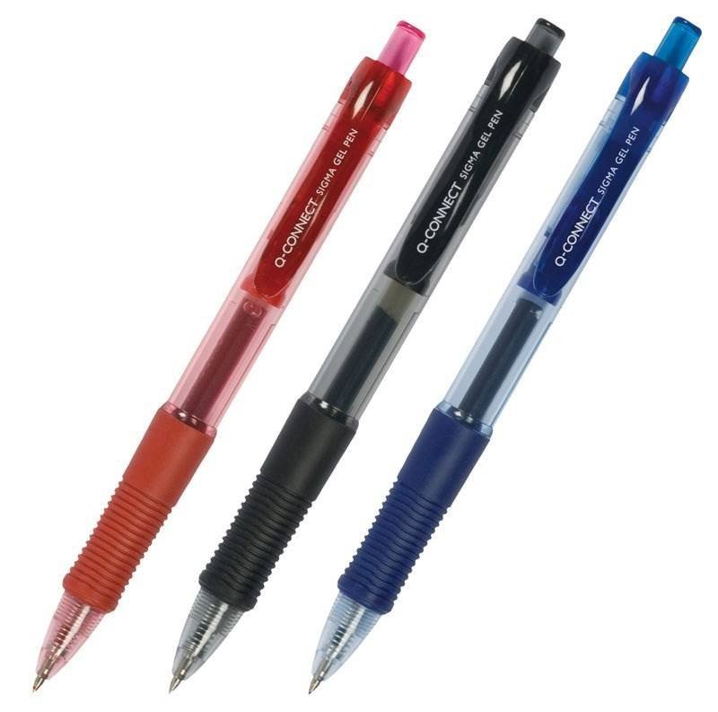 DŁUGOPIS ŻELOWY AUTOMATYCZNY Q-CONNECT CZERWONY 0.5MM
