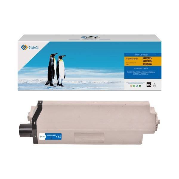 G&G KOMPATYBILNY TONER Z 44469803, BLACK, 3500S, NT-CO310BK, DLA OKI C310DN, C330DN, C510DN, C530DN, MC351DN, MC361DN, N