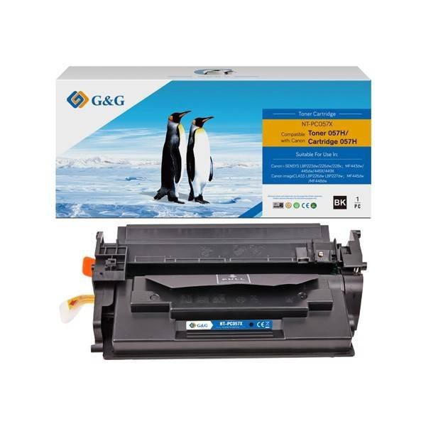 G&G KOMPATYBILNY TONER Z 057H, BLACK, 10000S, NT-PC057X, HIGH CAPACITY, DLA CANON LBP228, LBP226, LBP223, MF449, MF446, MF445, M