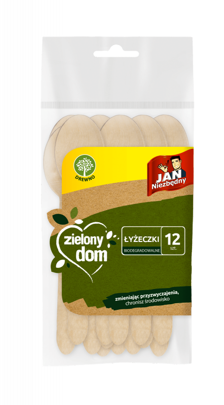 ŁYŻECZKI JAN NIEZBĘDNY ZIELONY DOM 8571049548 DREWNIANE 12 SZT