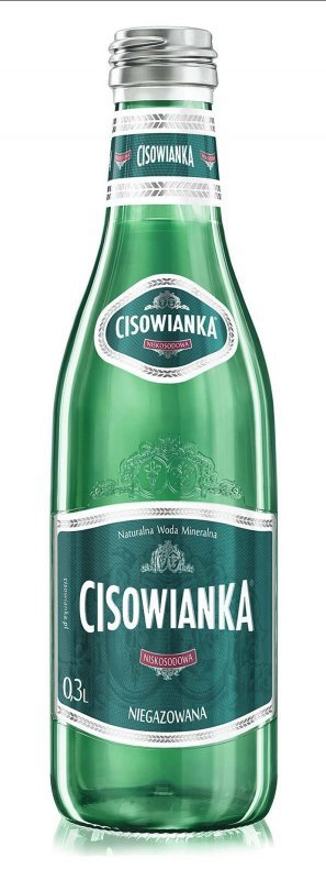 WODA NIEGAZOWANA BUTELKA SZKLANA CISOWIANKA CLASSIQUE 0,3L