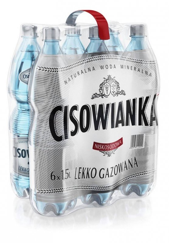 WODA LEKKO GAZOWANA BUTELKA PLASTIKOWA CISOWIANKA 1,5L
