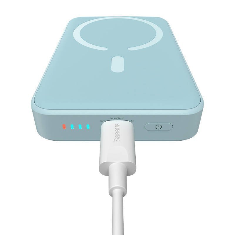 Powerbank magnetyczny Baseus Magnetic Mini 10000mAh, USB-C 20W MagSafe (niebieski)