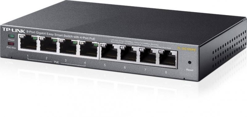 TP-LINK TL-SG108PE SWITCH SMART 8XGE (4XPOE)