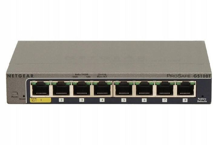 NETGEAR PRZEŁĄCZNIK SMART GS108T 8X1GB