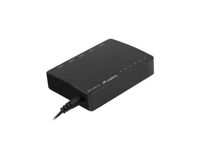 LANBERG PRZEŁĄCZNIK 5X 1GB/S GIGABIT 12V ETHERNET DSP2-1005-12V