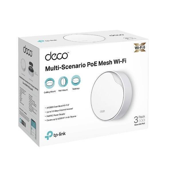 TP-LINK SYSTEM WIFI DECO X50-POE (3-PACK) AX3000
