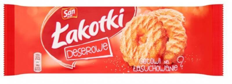 CIASTKA ŁAKOTKI Z CUKREM SAN 168G