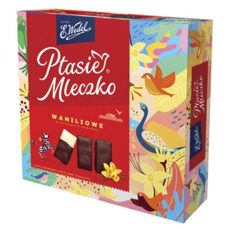 PTASIE MLECZKO WANILIOWE WEDEL 340G