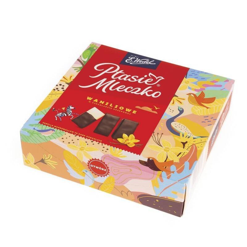 PTASIE MLECZKO WANILIOWE WEDEL 340G