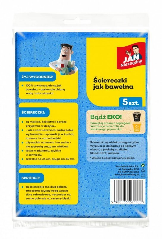 ŚCIERECZKA JAK BAWEŁNA JAN NIEZBĘDNY 5 SZT