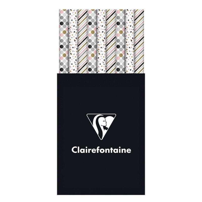 PAPIER PREZENTOWY 2X0,7M CLAIREFONTAINE 57G MIX KOLORÓW