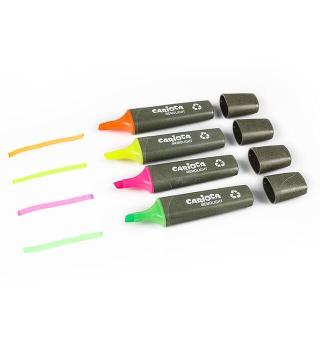 ZAKREŚLACZE 1-5MM CARIOCA 43098 160-2312 MIX*4 ŚCIĘTA 4SZT