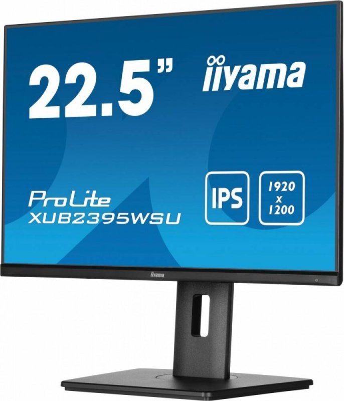 IIYAMA MONITOR 22.5 CALA XUB2395WSU-B5 IPS,PIVOT,1920X1200,DP,HDMI,VGA,16:10,2XUSB,2X2W,FREESYNC,HAS(150MM)