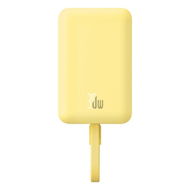 Powerbank magnetyczny Baseus Magnetic Mini 10000mAh 30W MagSafe (żółty)