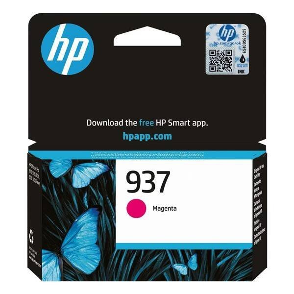 HP ORYGINALNY INK / TUSZ 4S6W3NE, HP 937, MAGENTA, 800S