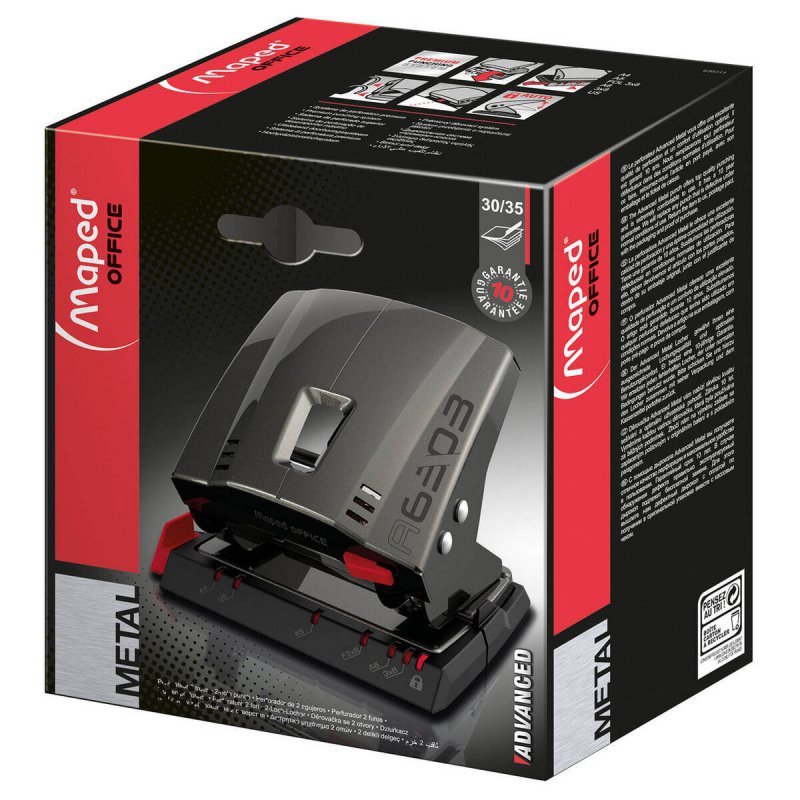 DZIURKACZ MAPED ADVANCED METAL 35 K GRAFITOWY METALICZNY