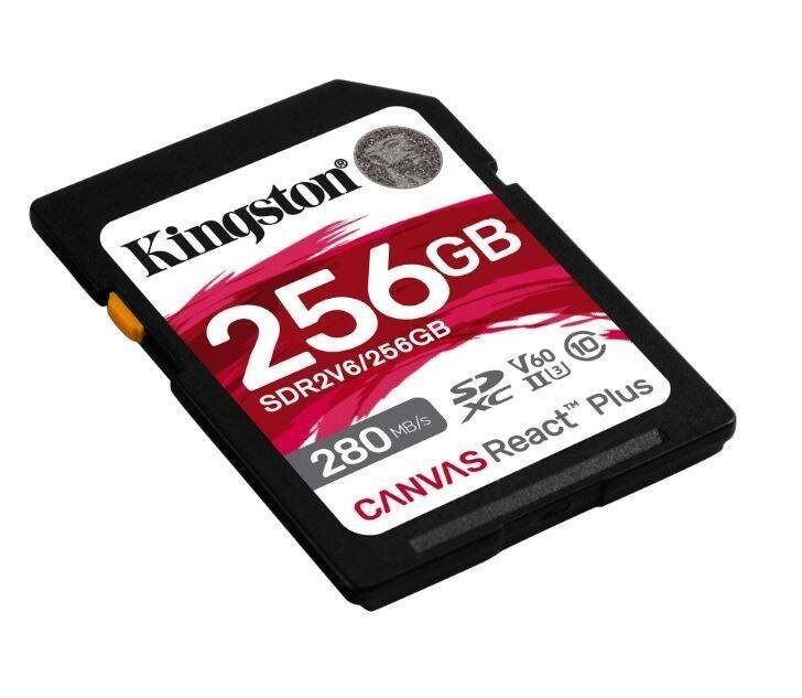 KINGSTON KARTA PAMIĘCI SD 256GB REACT PLUS 280/150/MB/S U3 V60