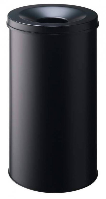 KOSZ NA ŚMIECI OKRĄGŁY Z GŁOWICĄ GAŚNICZĄ 60L DURABLE SAFE 330701 CZARNY