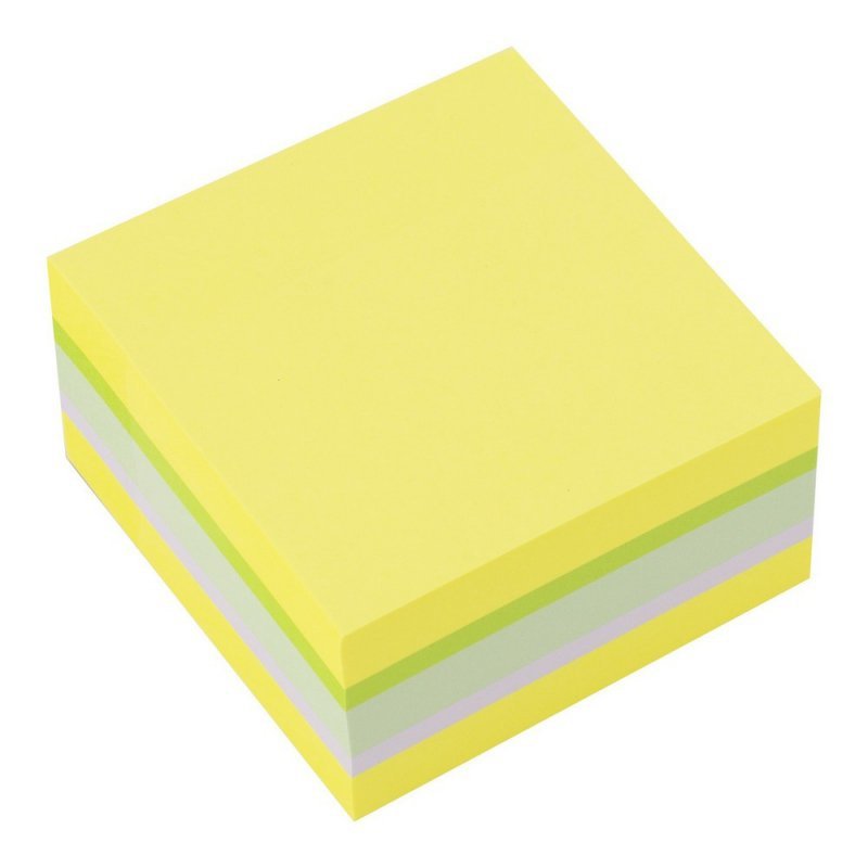 KARTECZKI SAMOPRZYLEPNE 75X75MM D.RECT MIX NEON CYTRUS 400KART