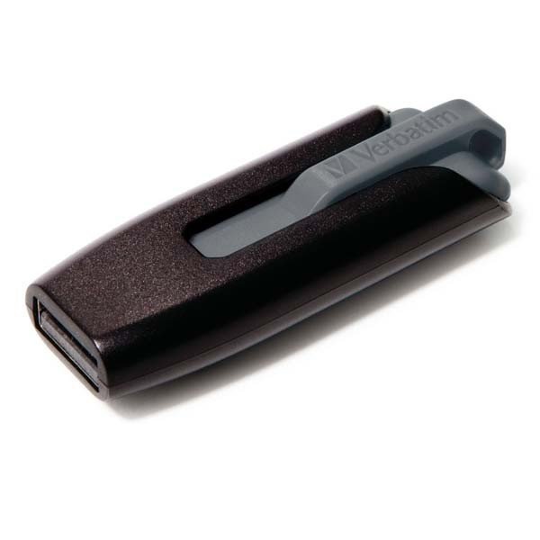 Verbatim USB flash disk, USB 3.0, 256GB, V3, Store N Go, czarny, 49168, USB A, z wysuwanym złączem