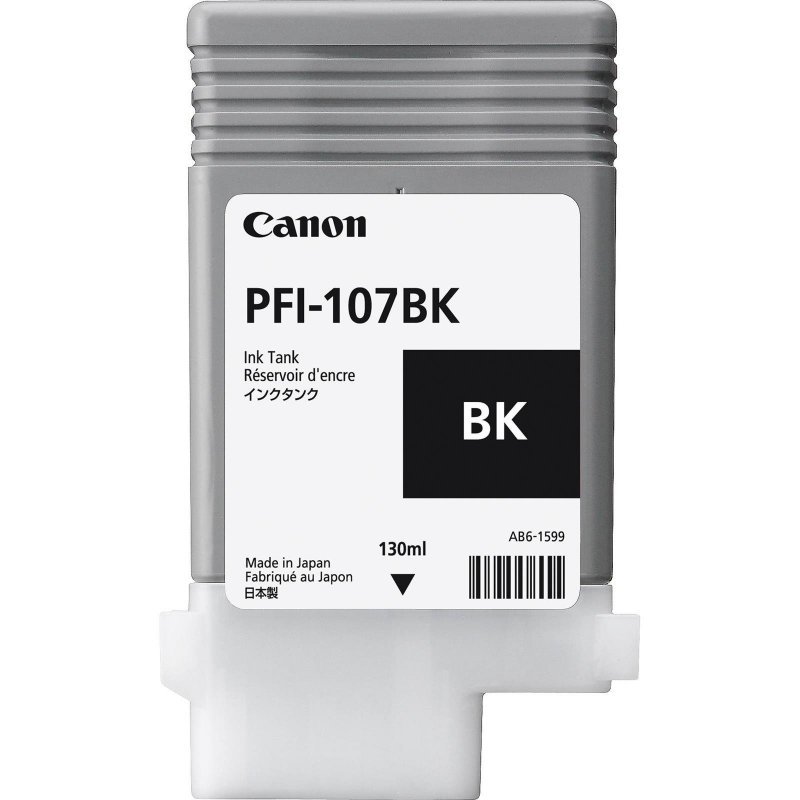 TUSZ ORYGINALNY CANON PFI107BK 6705B001 CZARNY 130 ML