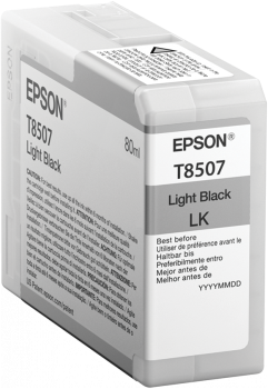 TUSZ ORYGINALNY EPSON T8507 C13T850700 LIGHT CZARNY 80 ML