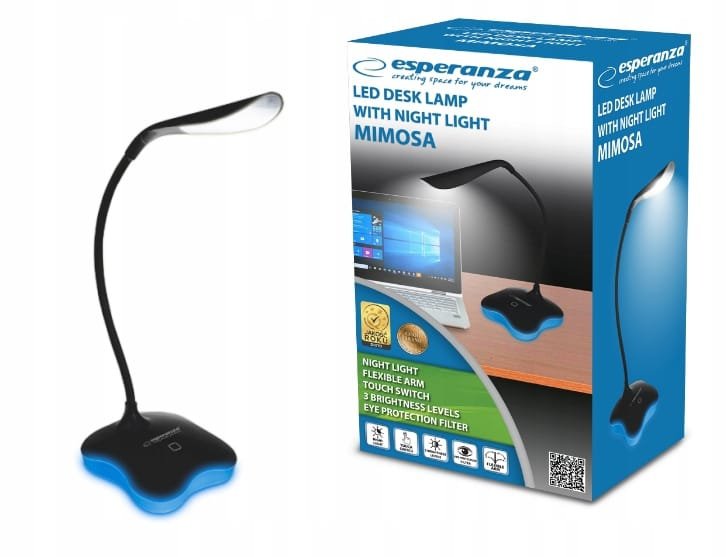 LAMPKA BIURKOWA LED - MIMOSA - CZARNA