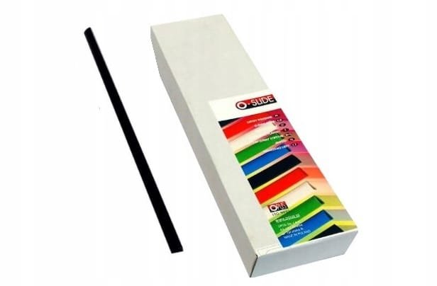 LISTWY WSUWANE GRZBIETY CZARNE - 3 mm 50 sztuk