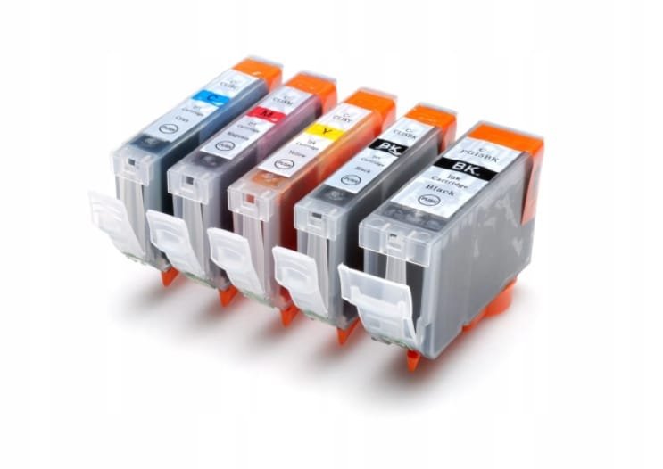 5 x TUSZE CANON PIXMA iP4500 iP5200 iP5300 iX4000