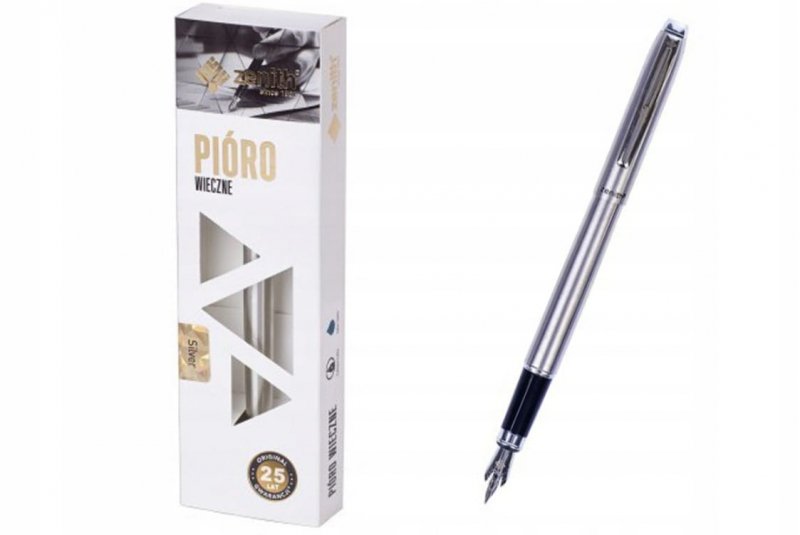 PIÓRO STALOWE - ZENITH SILVER - W ETUI
