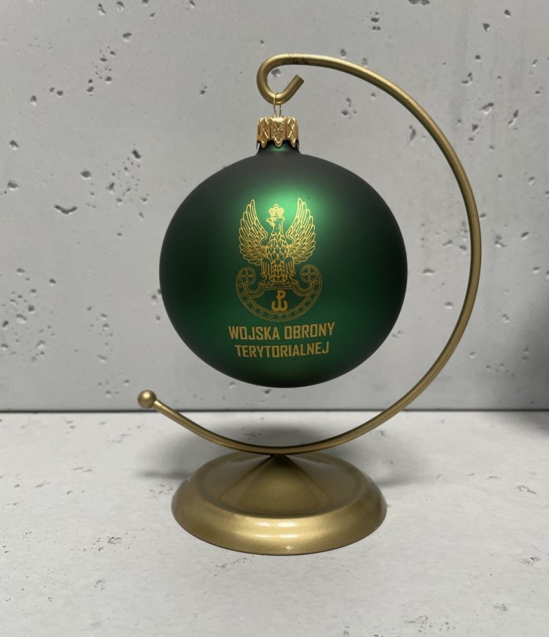 Bombka szklana 10 cm z nadrukiem 50szt