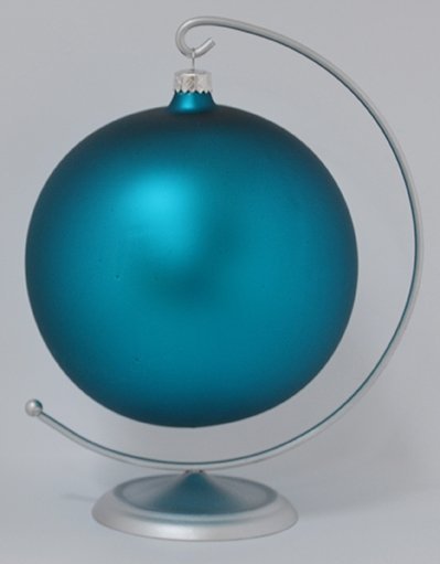 Bombka gładka duża 15 cm turkus mat