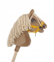 Kantar dla konia Hobby Horse A4 zapinany mały - żółty