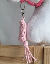 Uwiąz dla Hobby Horse ze sznurka – różowy