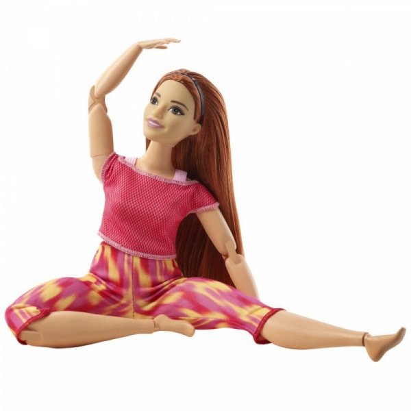 Mattel Lalka Barbie Made to Move Kwieciste Czerwony strój