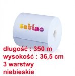 CZYŚCIWO 3 WARSTWOWE, NIEBIESKIE, 350 m x 36,5 cm SATINO COMFORT 338/1000