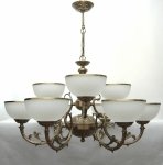 Żyrandol mosiężny,lampa wisząca mosiężna