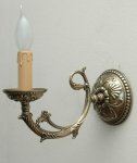 Kinkiet mosiężny,lampa ścienna z mosiądzu