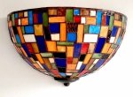 Lampa ścienna kinkiet witraż MOZA 30cm 