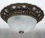 Plafon sufitowy klasyczny patyna , lampa sufitowa